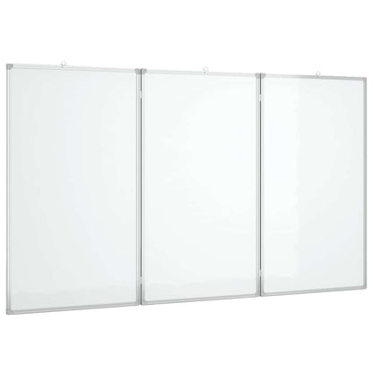 vidaXL Magnetic Whiteboard Foldable 180x80x1.7 cm Aluminium 2