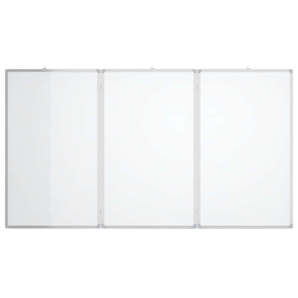 vidaXL Magnetic Whiteboard Foldable 180x80x1.7 cm Aluminium 3