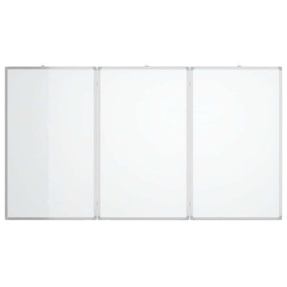 vidaXL Magnetic Whiteboard Foldable 180x80x1.7 cm Aluminium 3