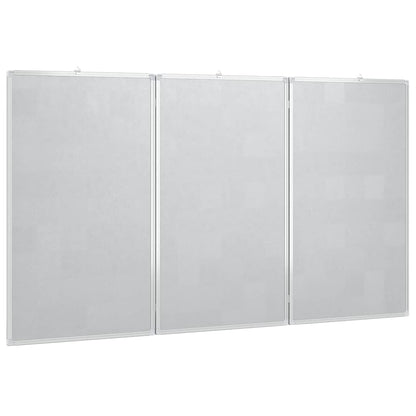 vidaXL Magnetic Whiteboard Foldable 180x80x1.7 cm Aluminium 4
