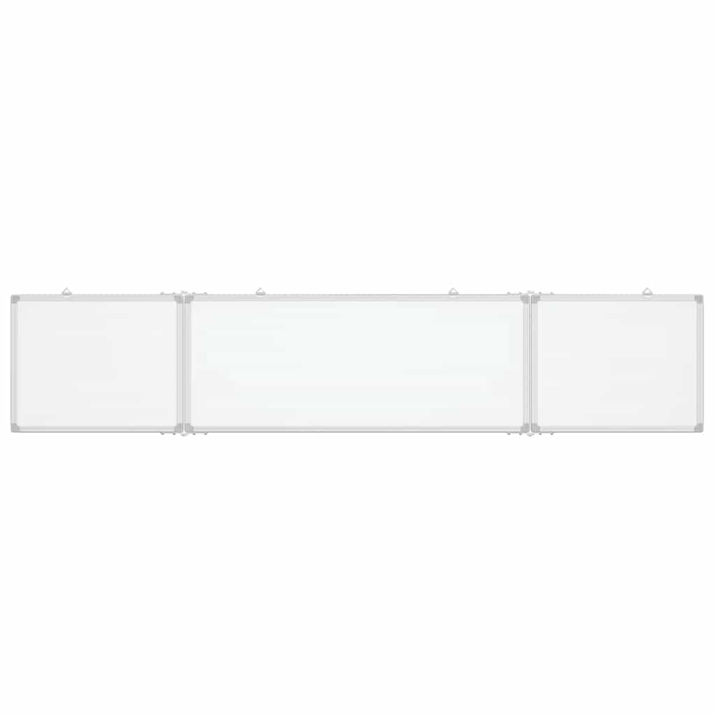 vidaXL Magnetic Whiteboard Foldable 200x40x1.7 cm Aluminium 3