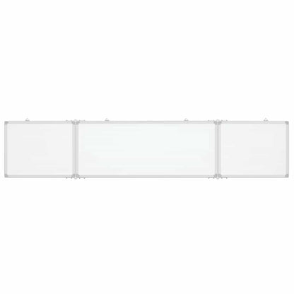 vidaXL Magnetic Whiteboard Foldable 200x40x1.7 cm Aluminium 3