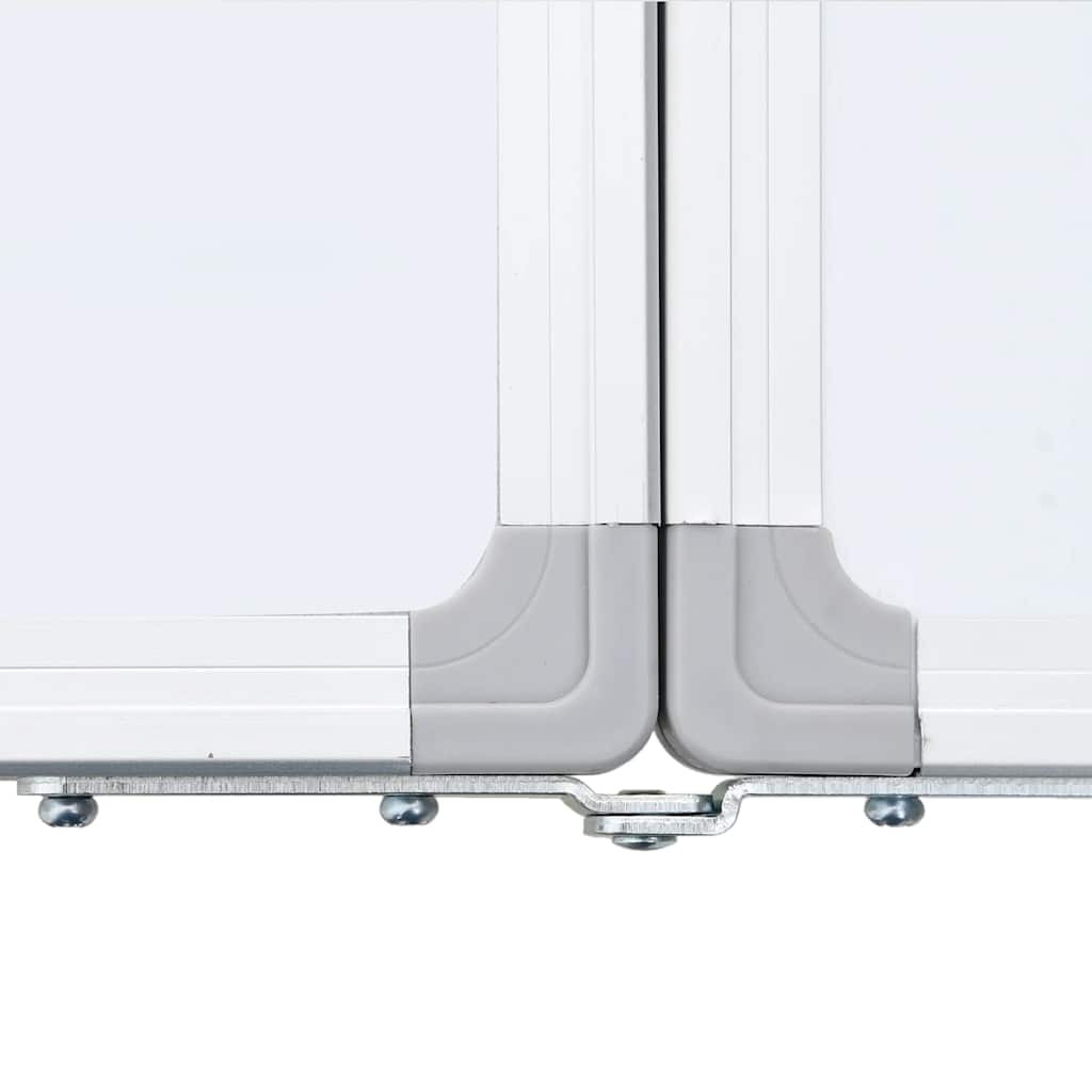 vidaXL Magnetic Whiteboard Foldable 200x40x1.7 cm Aluminium 6