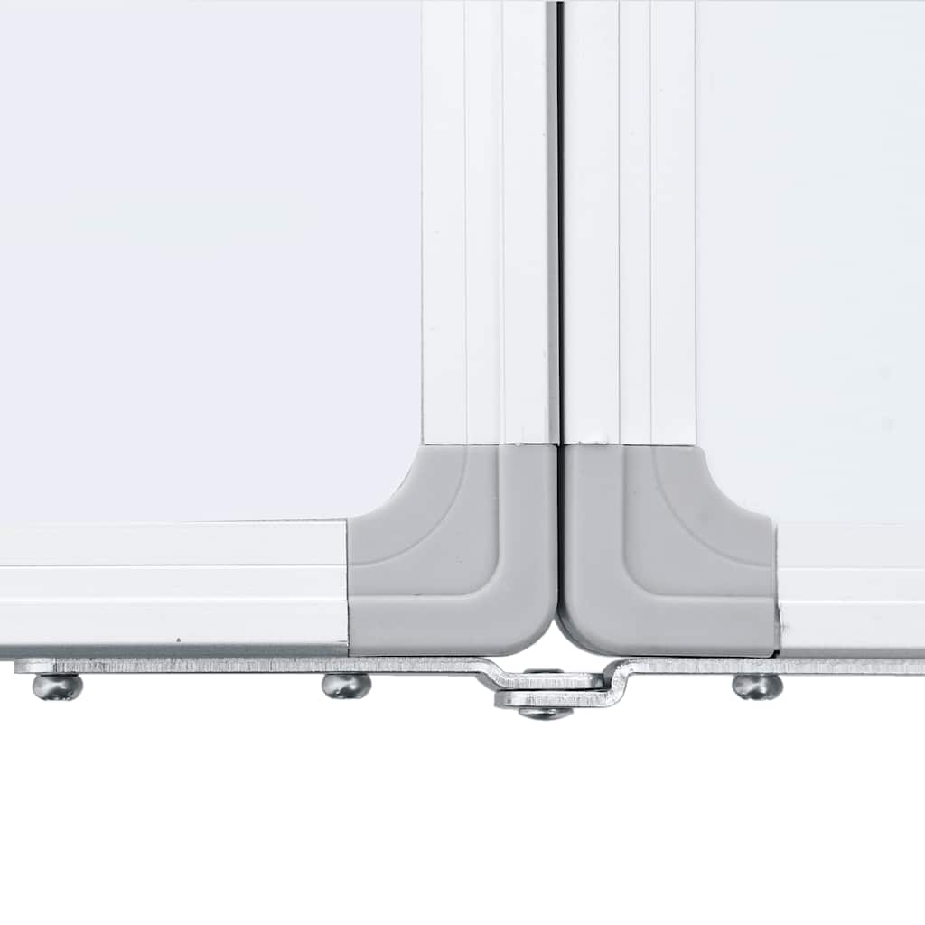 vidaXL Magnetic Whiteboard Foldable 200x50x1.7 cm Aluminium 6