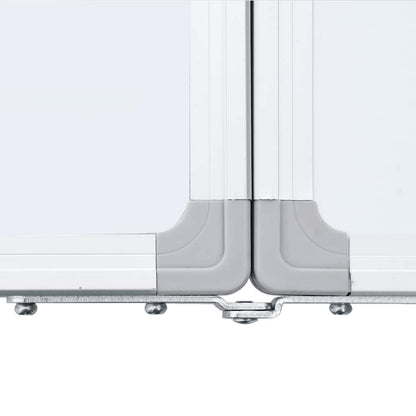 vidaXL Magnetic Whiteboard Foldable 200x50x1.7 cm Aluminium 6