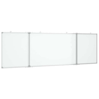 vidaXL Magnetic Whiteboard Foldable 160x60x1.7 cm Aluminium 2