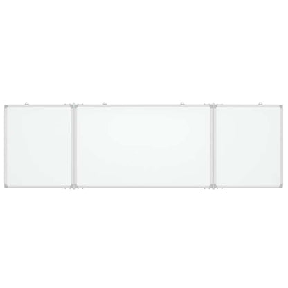 vidaXL Magnetic Whiteboard Foldable 160x60x1.7 cm Aluminium 3