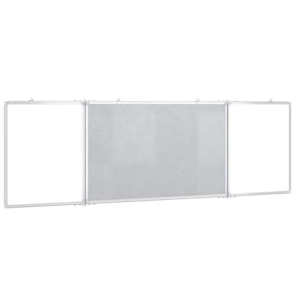 vidaXL Magnetic Whiteboard Foldable 160x60x1.7 cm Aluminium 4