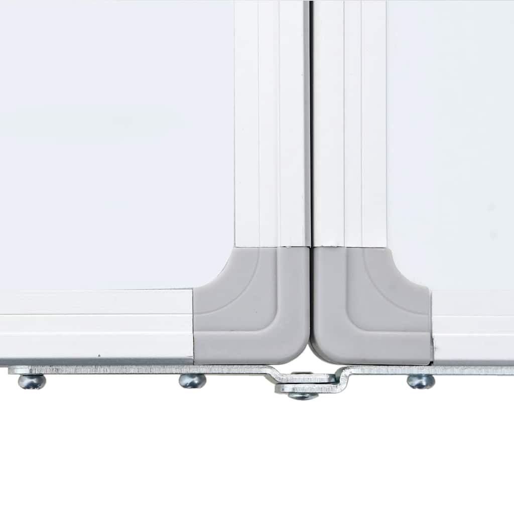 vidaXL Magnetic Whiteboard Foldable 160x60x1.7 cm Aluminium 6