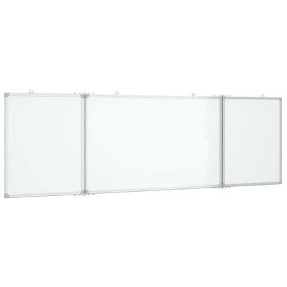 vidaXL Magnetic Whiteboard Foldable 200x60x1.7 cm Aluminium 2