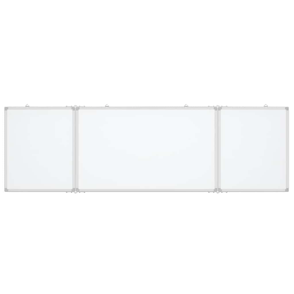 vidaXL Magnetic Whiteboard Foldable 200x60x1.7 cm Aluminium 3