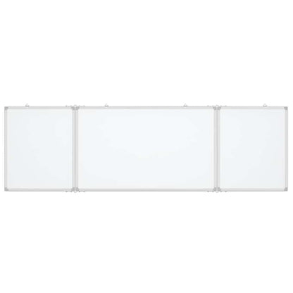 vidaXL Magnetic Whiteboard Foldable 200x60x1.7 cm Aluminium 3