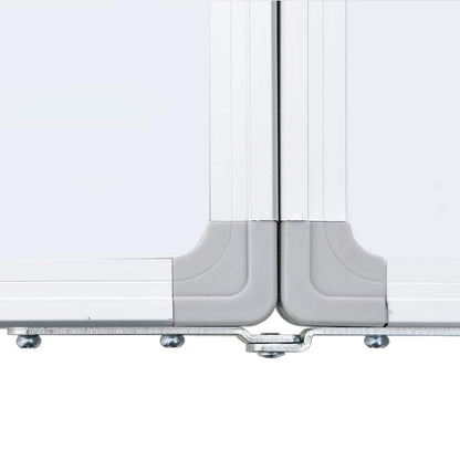 vidaXL Magnetic Whiteboard Foldable 200x60x1.7 cm Aluminium 6
