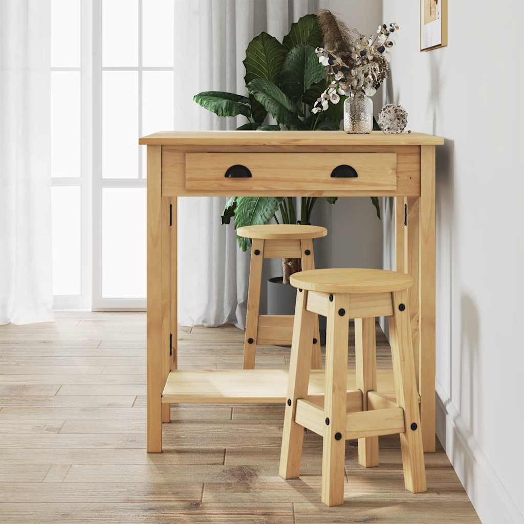 vidaXL 5 Piece Bar Set Solid Wood Pine