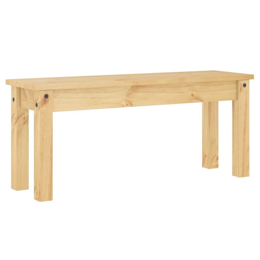 vidaXL Dining Bench PANAMA 105x30x45 cm Solid Wood Pine 2
