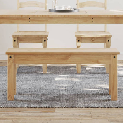 vidaXL Dining Bench PANAMA 105x30x45 cm Solid Wood Pine 1