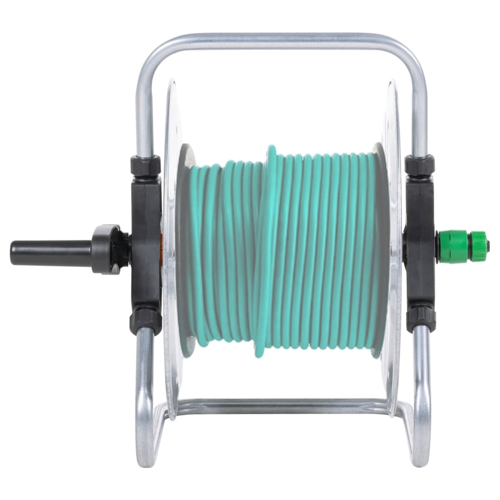 vidaXL Hose Reel Wall Mounted for 50 m 1/2" Hose Steel 2