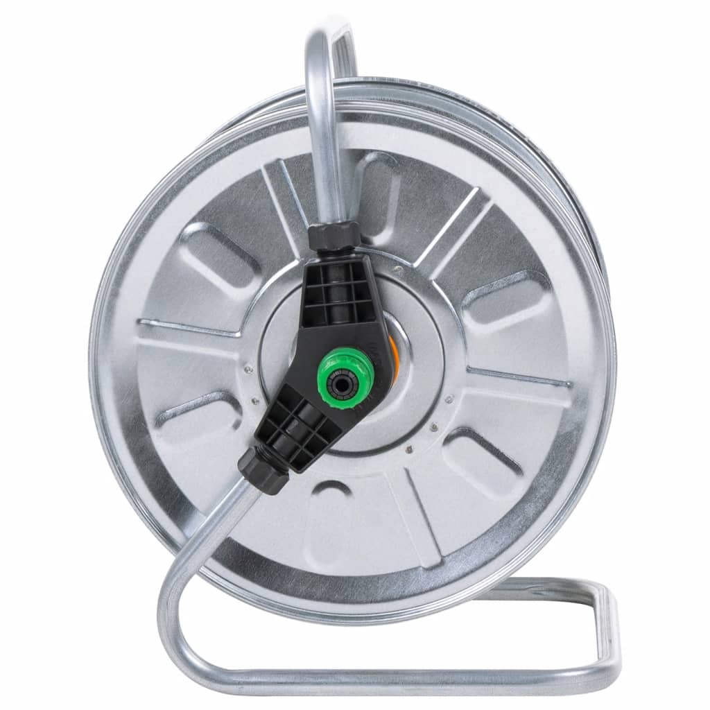 vidaXL Hose Reel Wall Mounted for 50 m 1/2" Hose Steel 4