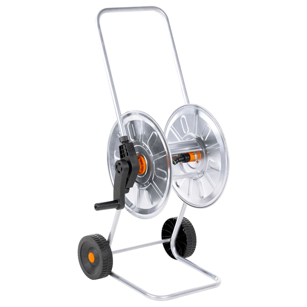 vidaXL Hose Reel Cart for 50 m 1/2" or 35 m 3/4" Hose Steel 1