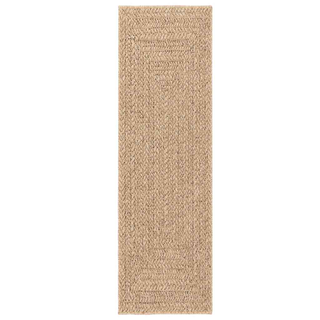 vidaXL Rug ZIZUR 80x250 cm Jute Look Indoor and Outdoor 4