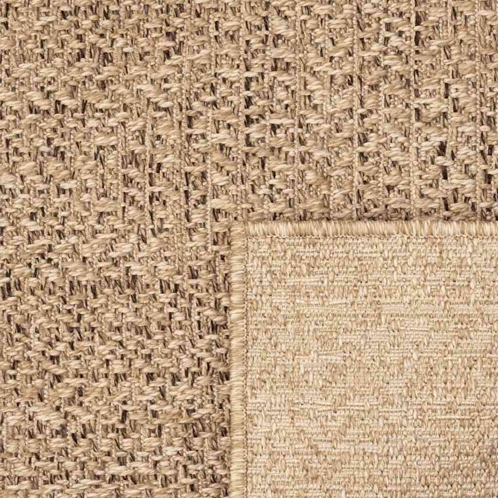 vidaXL Rug ZIZUR 80x250 cm Jute Look Indoor and Outdoor 6