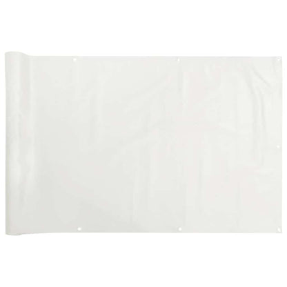 vidaXL Balcony Privacy Screen White 700x120 cm PVC 2