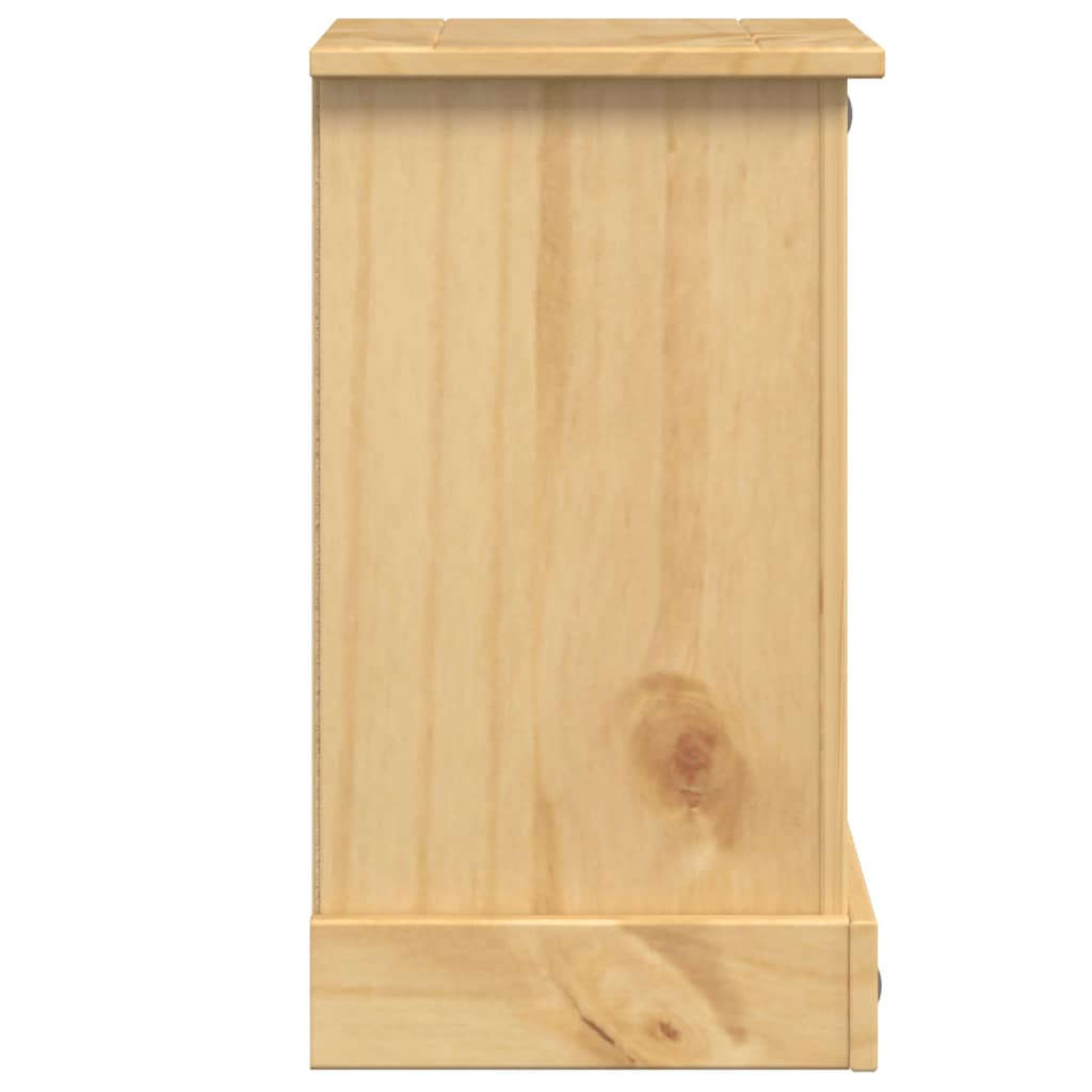 vidaXL Bedside Cabinet Corona 35x32.5x58 cm Solid Wood Pine 5
