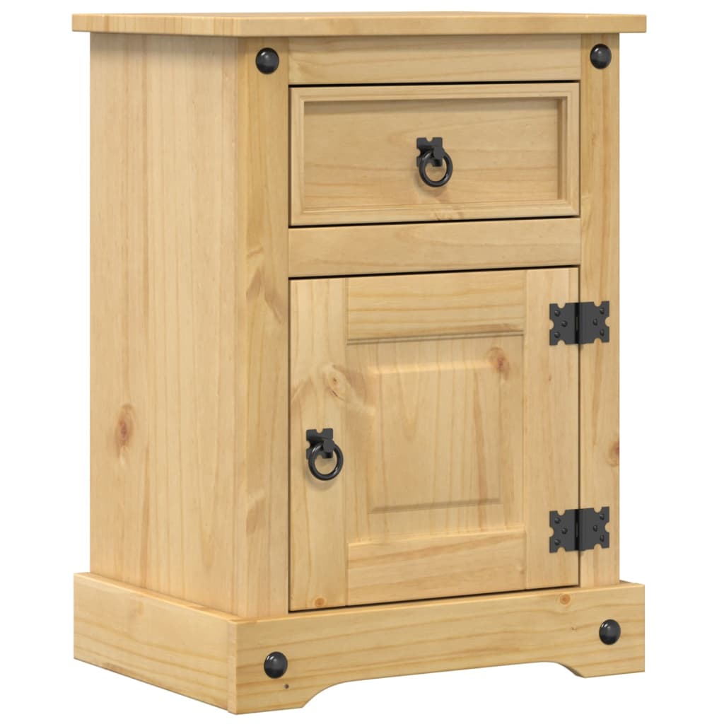 vidaXL Bedside Cabinet Corona 45x35x64 cm Solid Wood Pine 2