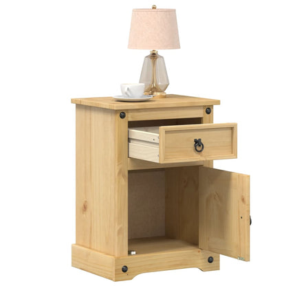 vidaXL Bedside Cabinet Corona 45x35x64 cm Solid Wood Pine 1