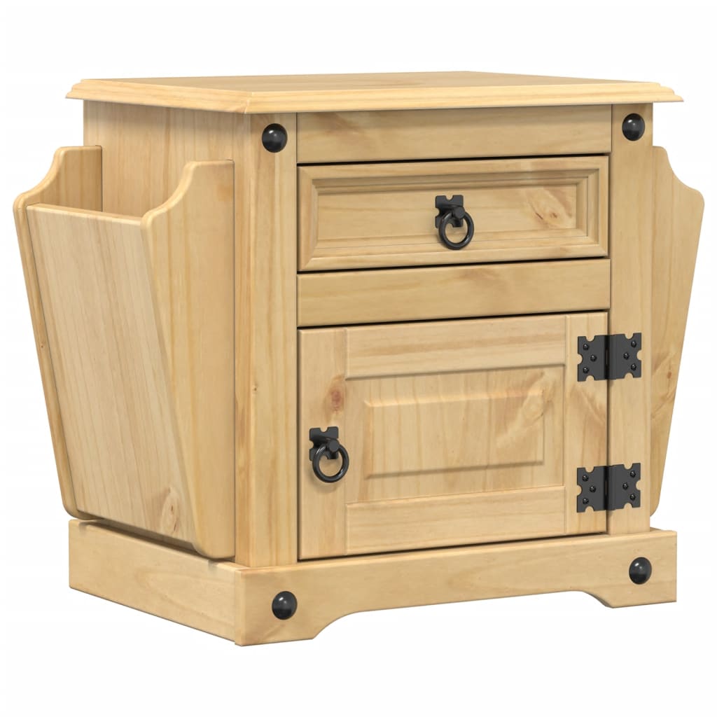 vidaXL Bedside Cabinet Corona 45x35x47.5 cm Solid Wood Pine 2