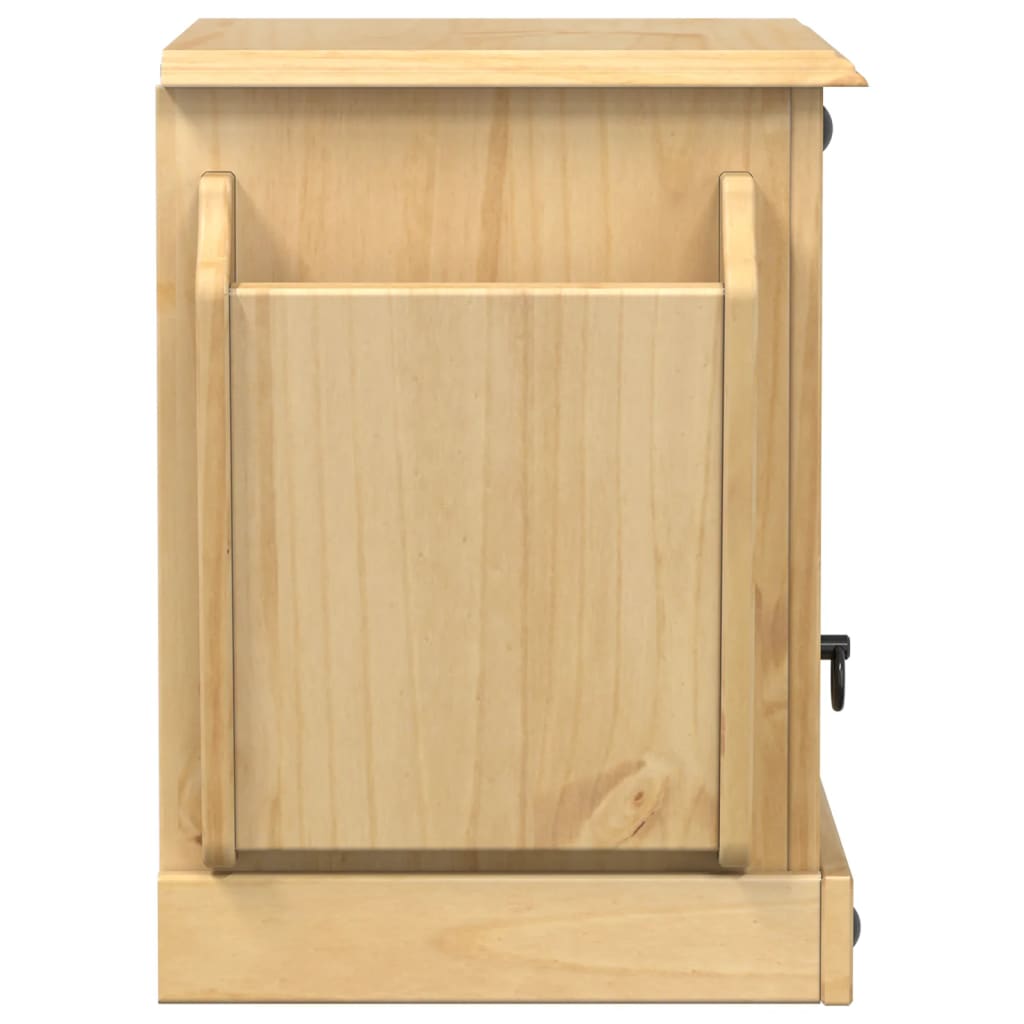 vidaXL Bedside Cabinet Corona 45x35x47.5 cm Solid Wood Pine 5