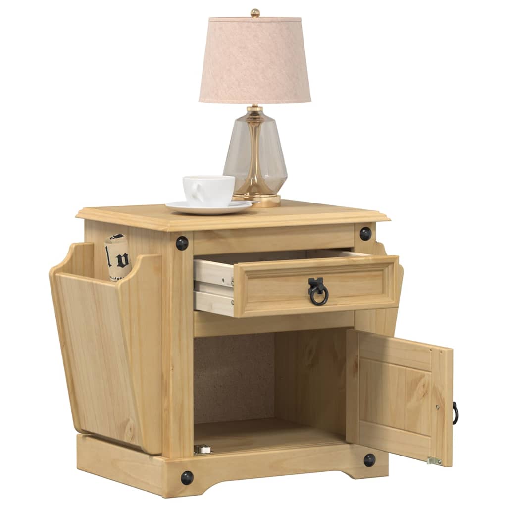 vidaXL Bedside Cabinet Corona 45x35x47.5 cm Solid Wood Pine 1