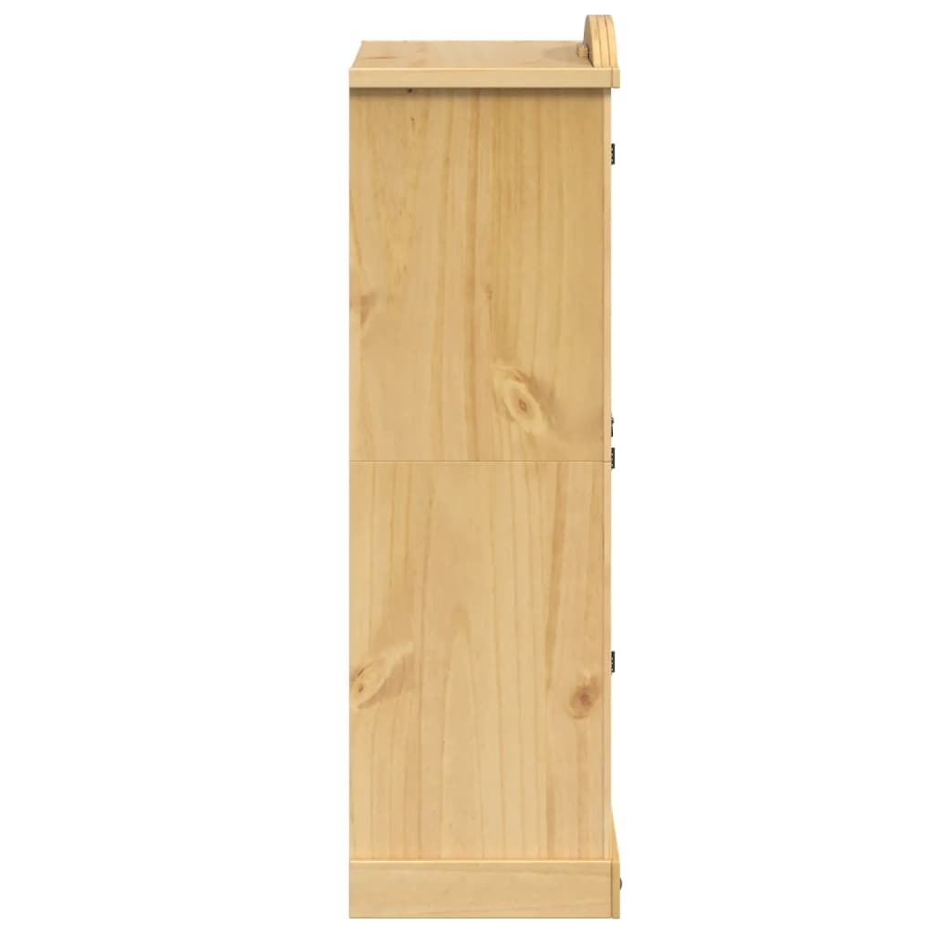 vidaXL Wardrobe "Corona" 101x52x170 cm Solid Wood Pine 5