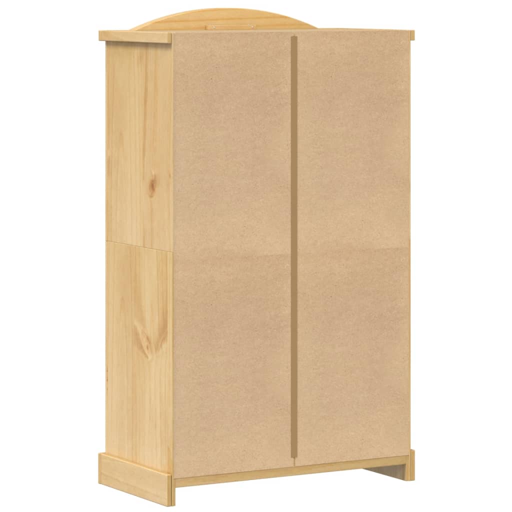 vidaXL Wardrobe "Corona" 101x52x170 cm Solid Wood Pine 6