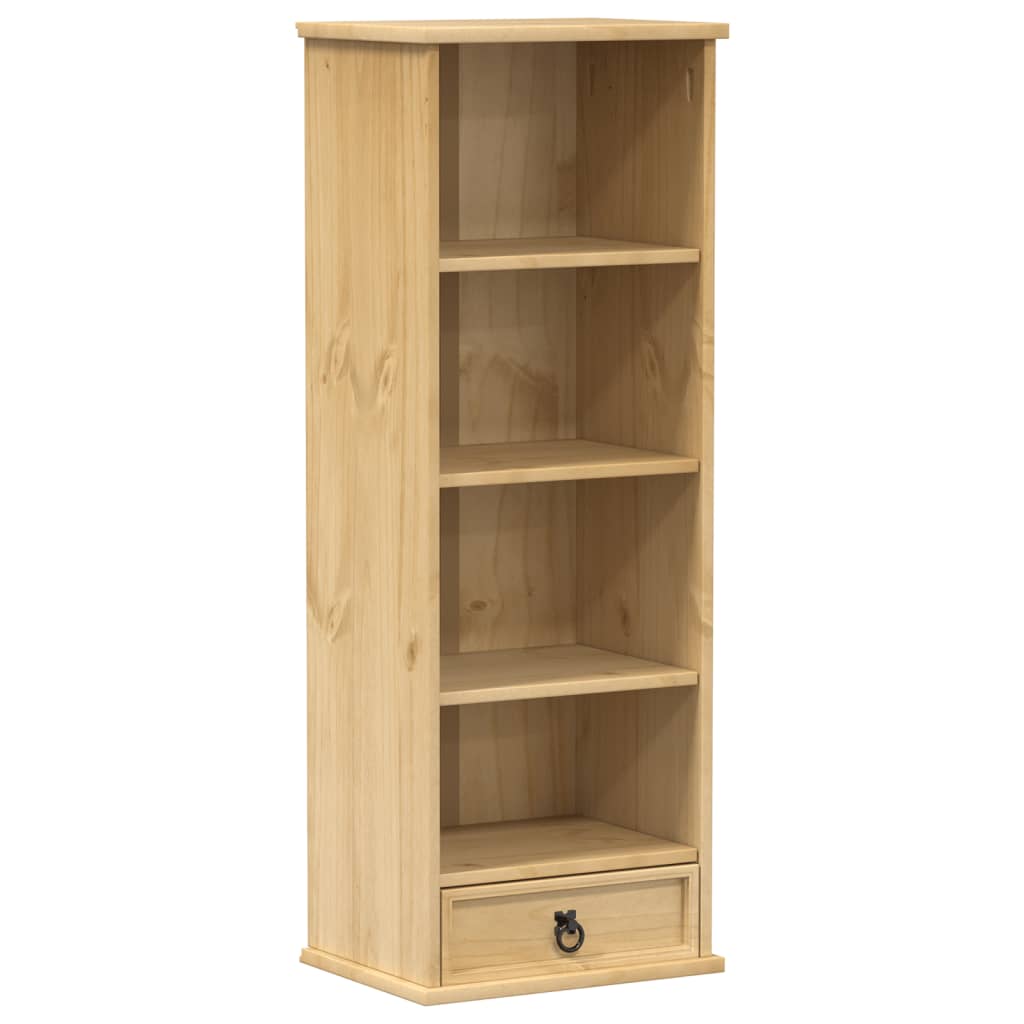 vidaXL CD Cabinet "Corona" 40x30x110 cm Solid Wood Pine 2