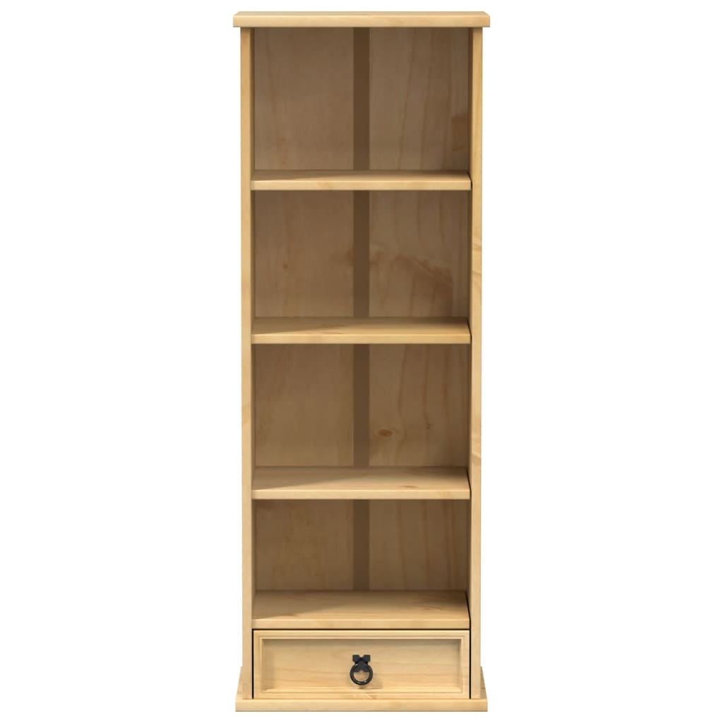 vidaXL CD Cabinet "Corona" 40x30x110 cm Solid Wood Pine 4