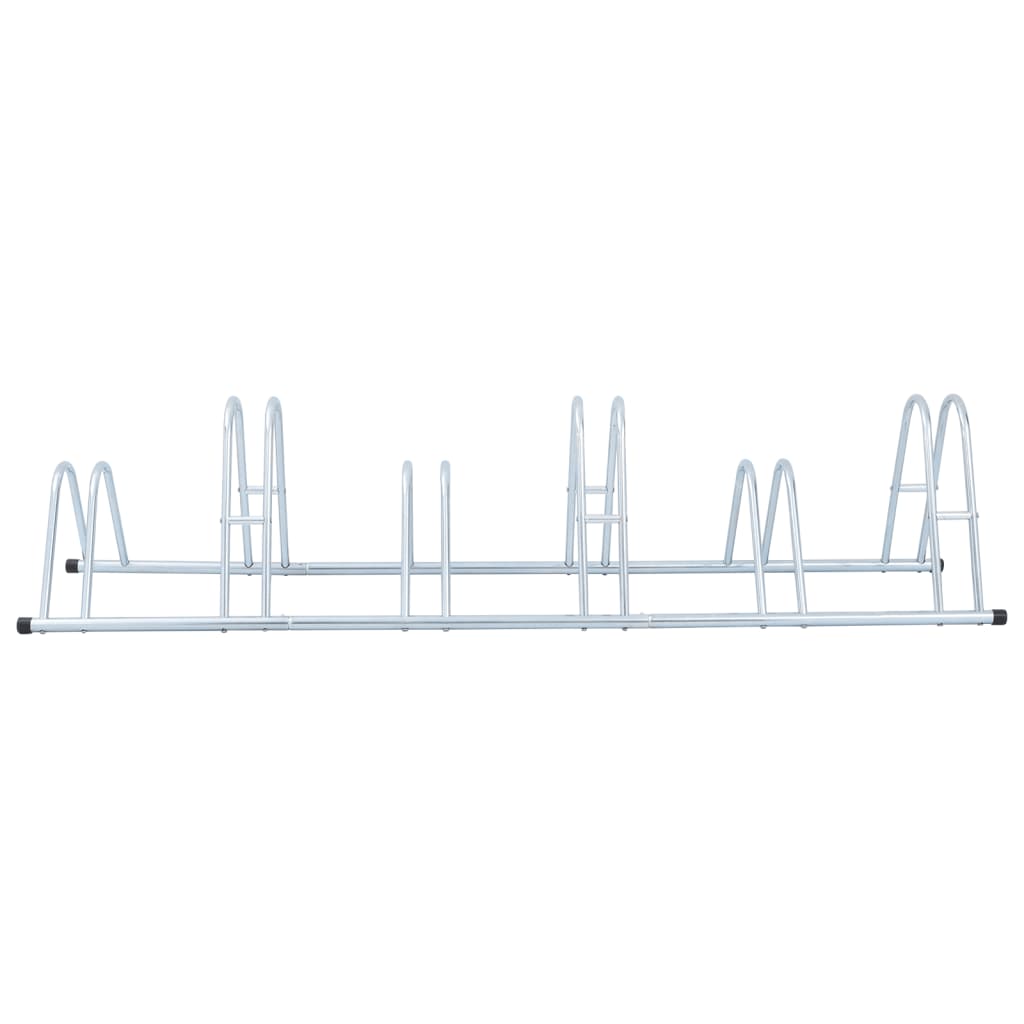 vidaXL Bicycle Stand for 6 Bikes Floor Freestanding Galvanised Steel 3