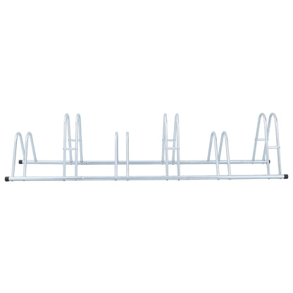 vidaXL Bicycle Stand for 6 Bikes Floor Freestanding Galvanised Steel 3