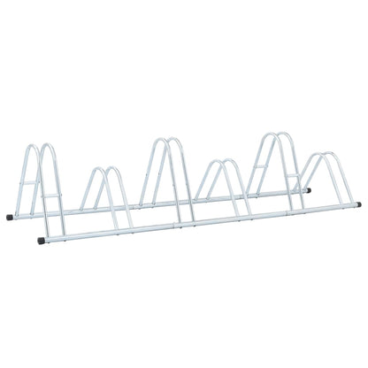 vidaXL Bicycle Stand for 6 Bikes Floor Freestanding Galvanised Steel 5