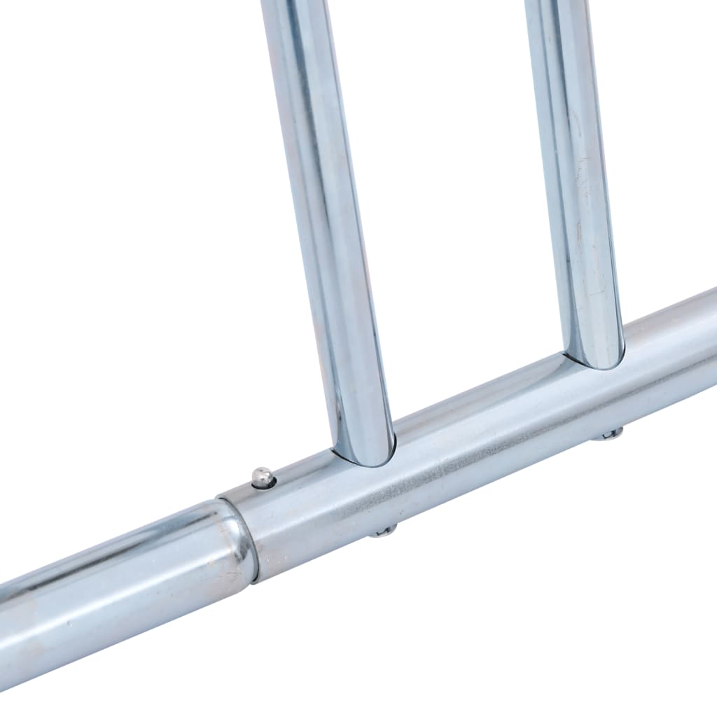 vidaXL Bicycle Stand for 6 Bikes Floor Freestanding Galvanised Steel 6