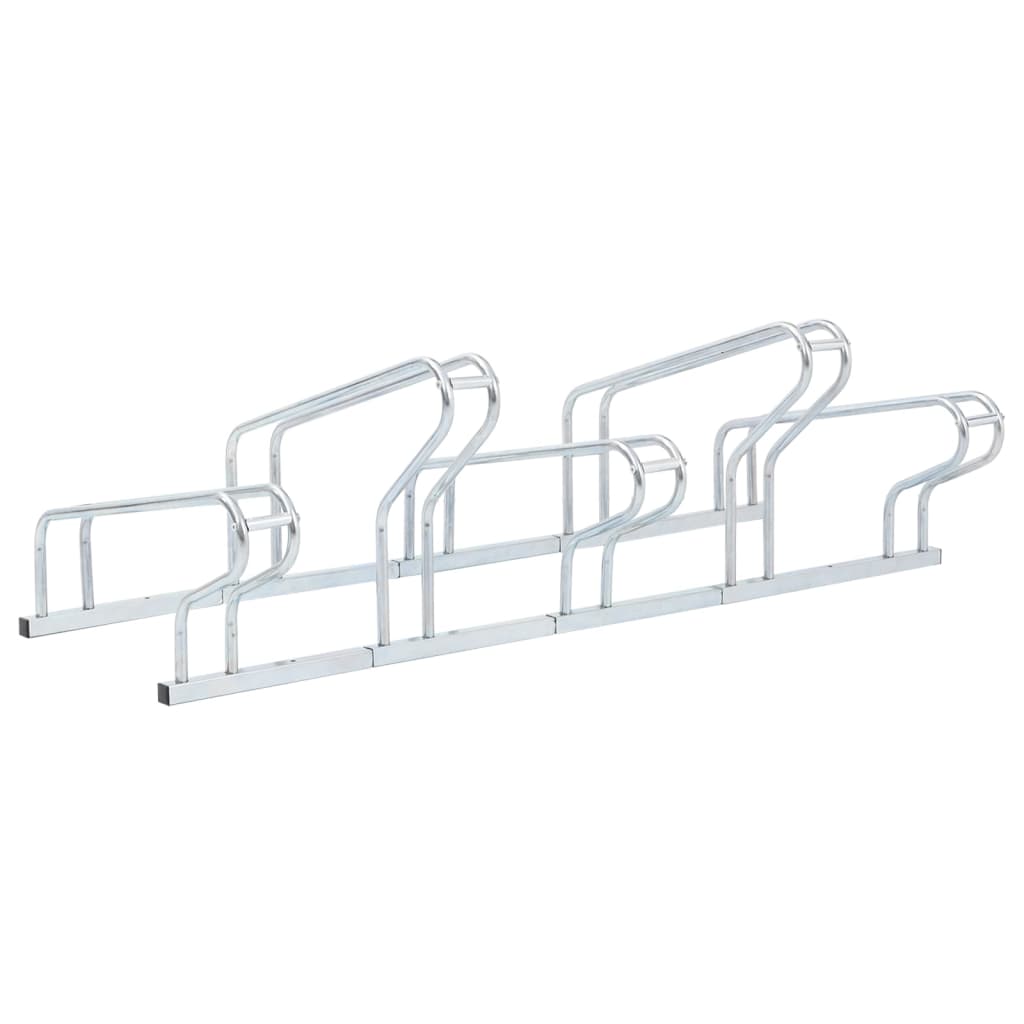vidaXL Bicycle Stand for 5 Bikes Floor Freestanding Galvanised Steel 5