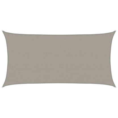 vidaXL Sunshade Sail 160 g/m² Rectangular Light Grey 3x6 m HDPE 2