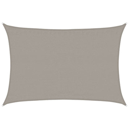 vidaXL Sunshade Sail 160 g/m² Rectangular Light Grey 3.5x5 m HDPE 2