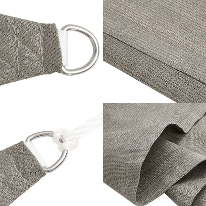 vidaXL Sunshade Sail 160 g/m² Rectangular Light Grey 3.5x5 m HDPE 6