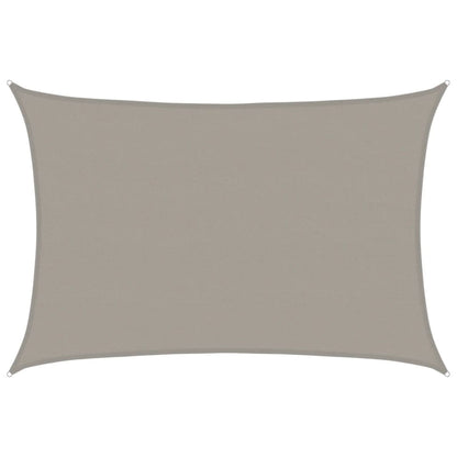 vidaXL Sunshade Sail 160 g/m² Rectangular Light Grey 5x6 m HDPE 2
