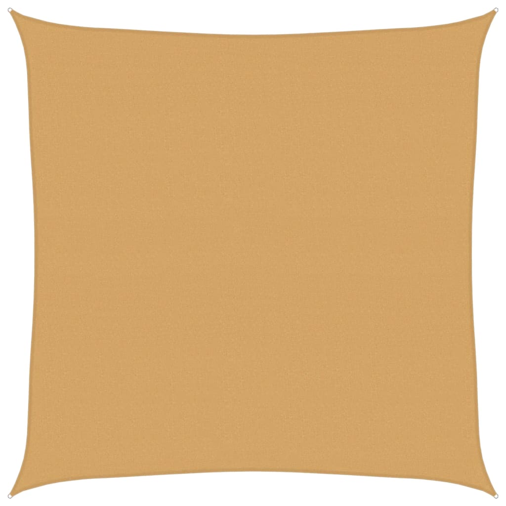vidaXL Sunshade Sail 160 g/m² Square Sand 5x5 m HDPE 2