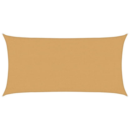 vidaXL Sunshade Sail 160 g/m² Rectangular Sand 3x6 m HDPE 2