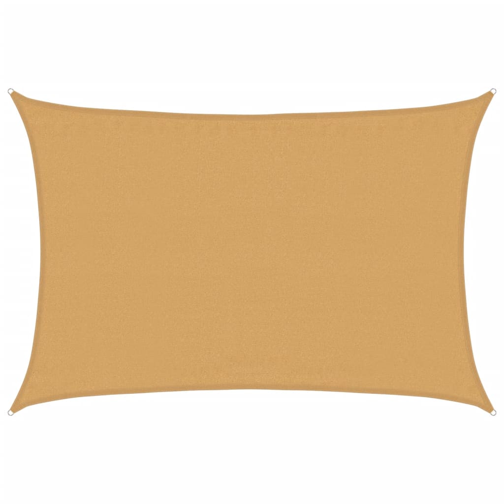 vidaXL Sunshade Sail 160 g/m² Rectangular Sand 3.5x5 m HDPE 2