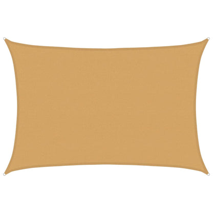 vidaXL Sunshade Sail 160 g/m² Rectangular Sand 4x6 m HDPE 2