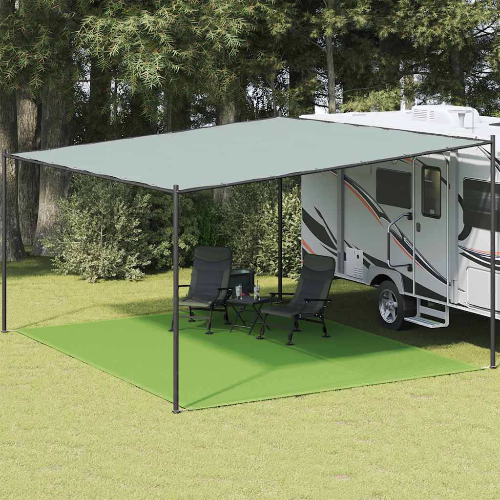 vidaXL Tent Carpet Light Green 400x500 cm HDPE 1